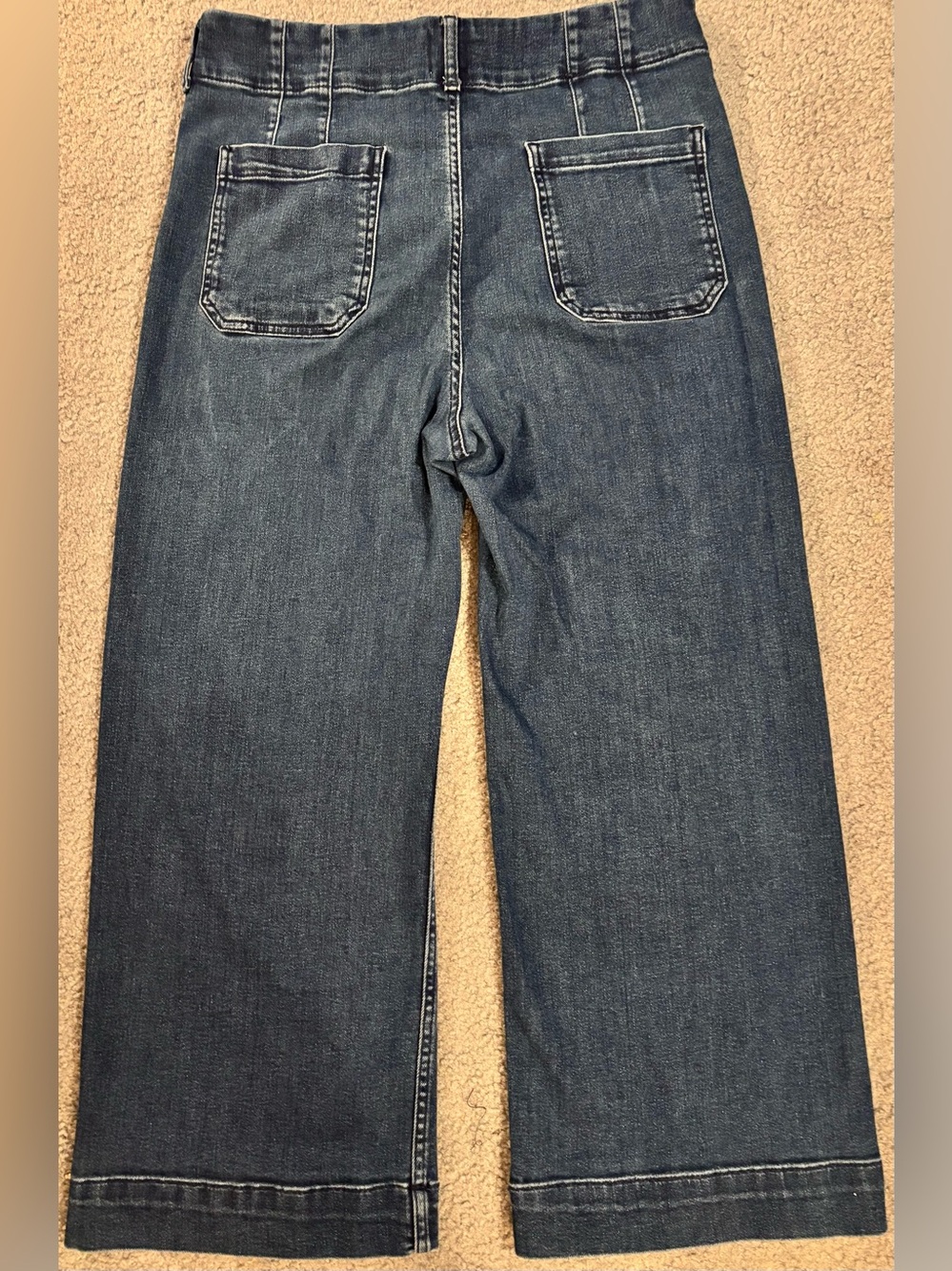 Maeve The Colette Crop High-Rise Wide-Leg Jeans | Size 32